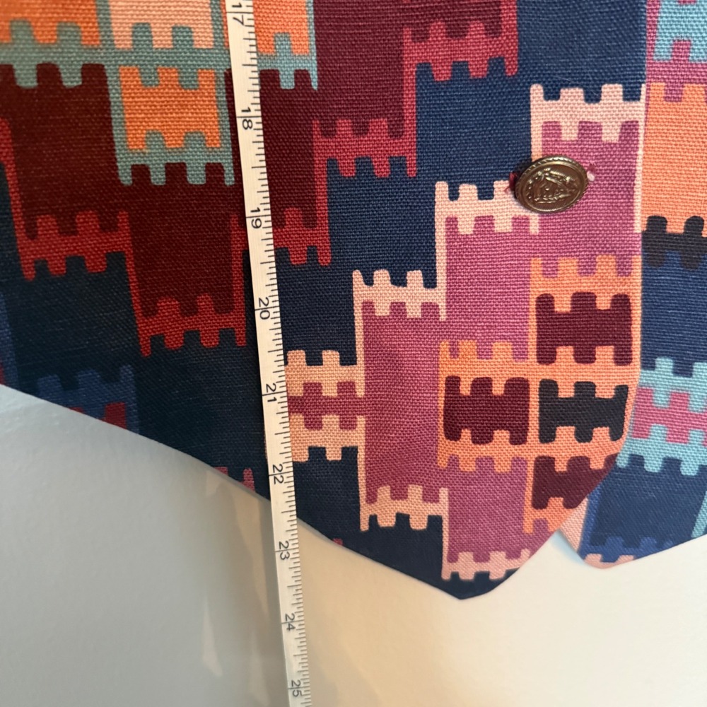 A Brod Vintage Southwestern Geometric Tapestry Vest Multicolor Mens Large USA - Picture 2 of 7